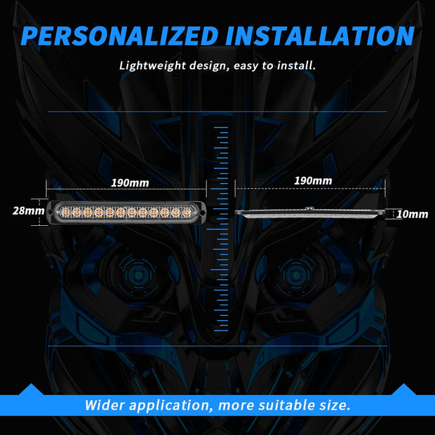 4pcs Strobe led kit 4 in 1 Wireless Control Led Strobe Grille Flashing Light bar