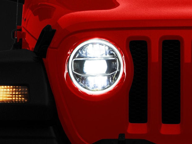 Jeep Wrangler JL & Gladiator 2018-2023 White LED With DRL Headlight