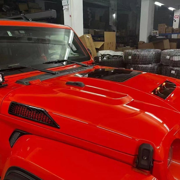 Jeep Wrangler JL 2018+ 4th Gen Bonnet Hood With Glass And Air Ducts