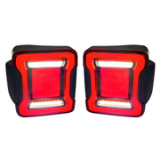 Red Cover Tunnel Tail light for 18-23 Jeep Wrangler JL