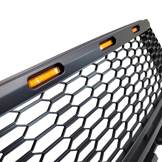 2021+ Ford F150 Raptor Grill Grille with 3 LED Lights