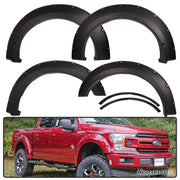 15-17 Ford F150 F150 Styleside Pickup Pocket Rivet Style Fender Flares