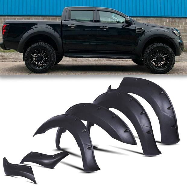 Ford Ranger Wide Body Wheel Arches Fender Flares Kit T6 2012-15