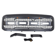 For 2005-2007 F250 F350 Ford Super Duty Front Grill Raptor Style Grille W/Lights