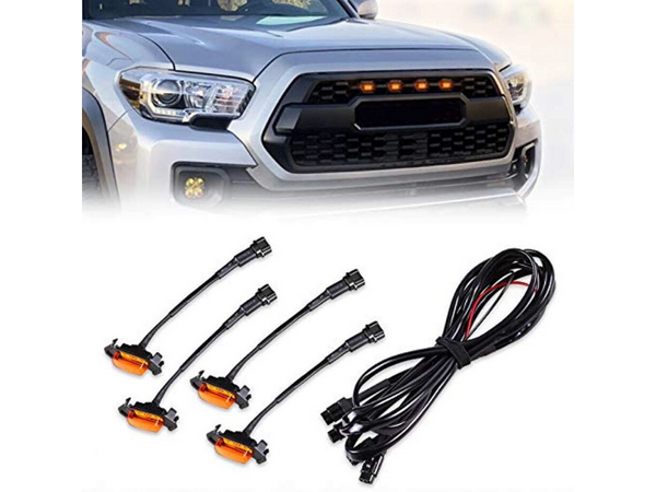 4pc Set Front Grill Lighting Kit For 2016-2019 Toyota Tacoma TRD Pro Grill