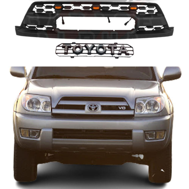 buy 2003 2004 2005 4th Gen Toyota 4Runner TRD PRO Front Grill Replacement With Raptor Lights