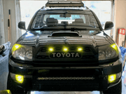 2003 2004 2005 4th Gen Toyota 4Runner TRD PRO Front Grill Replacement With Raptor Lights