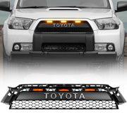 Black front grille with amber LED lights for 2010-2013 Toyota 4Runner