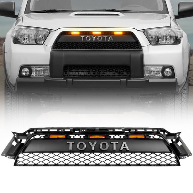 Toyota 4Runner 2010-2013 Front Grill With LED Raptor Lights