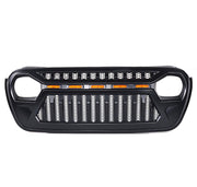 Jeep Wrangler JL 4th Generation Front Grill With Amber LED Running Lights