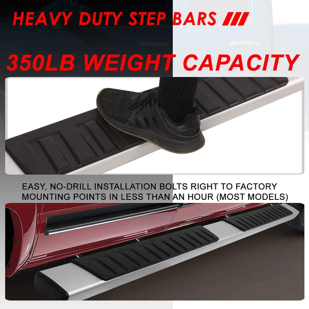 Toyota Tacoma 2005-2020 Aluminum Side Step Nerf Bar Running Boards Set