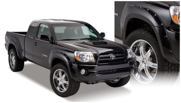 Fender Flares For 2005-2011 Toyota Tacoma Pocket Style Textured Black 4 Pcs