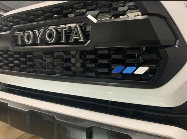 Tri Color Toyota Tacoma 2016-2019 TRD Grill Badge