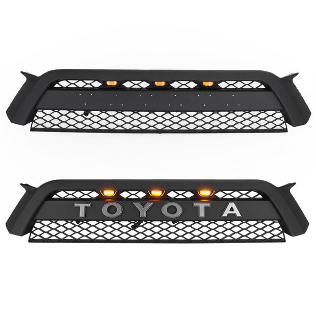 Amber LED lights and black grille for 2010-2013 4Runner