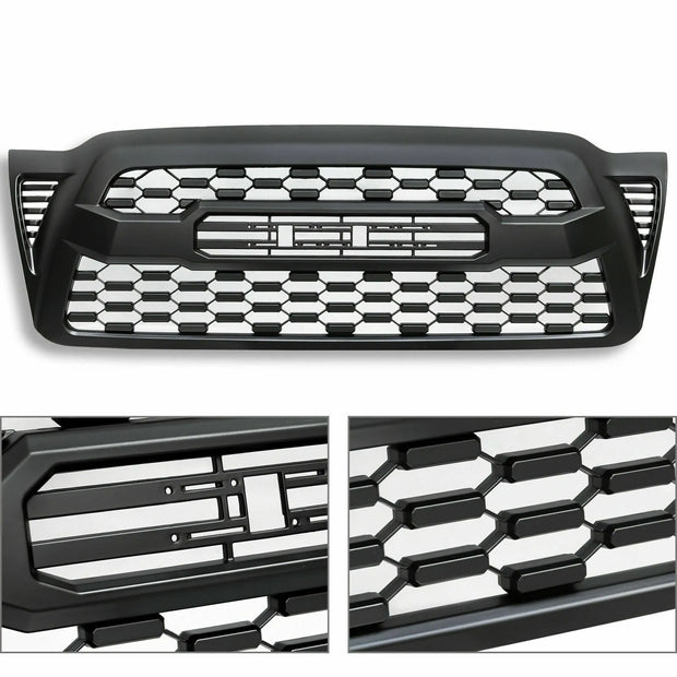 fornt/rea look of Toyota Tacoma 2005-2011 Front Radiator Bumper Grill