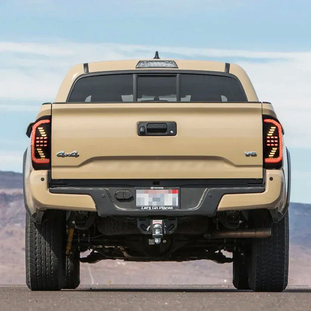 Toyota Tacoma 2016-2019 LED Taillights Set With Sequential Indicators