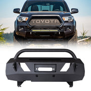 Front Bumper For Toyota Tacoma 2016-2019 Black Textured Steel