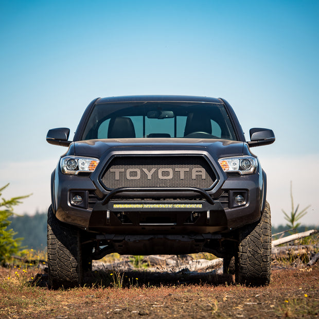 Front Bumper For Toyota Tacoma 2016-2019 Black Textured Steel