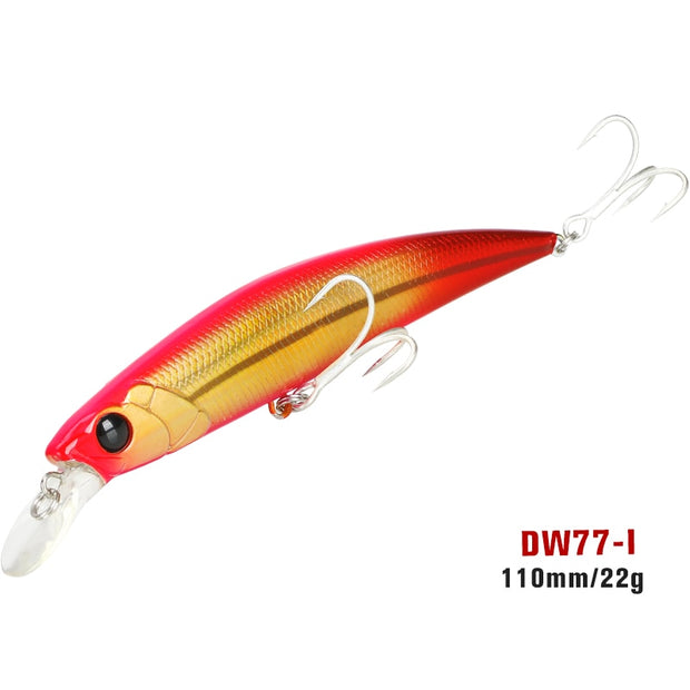 Long Casting Sinking Minnow Saltwater Fishing Lure 110mm 22g