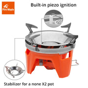 Portable Cooking System With Heat Exchanger Gas Stove Burner