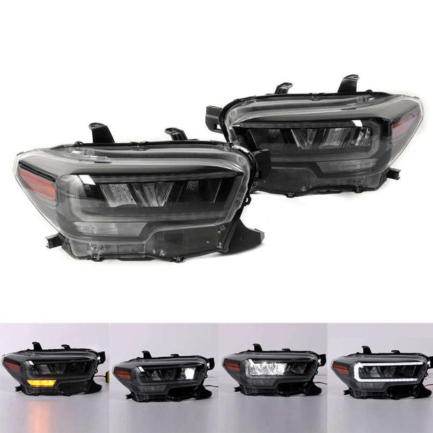 High QualityTacoma 2016-2019 Upgrade Modified Full LED Head Lamp Assembly Pair