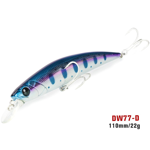 Long Casting Sinking Minnow Saltwater Fishing Lure 110mm 22g