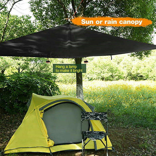 Waterproof Tarp Tent Shade Outdoor Camping Hammock Rain Fly Ultralight 360x290cm