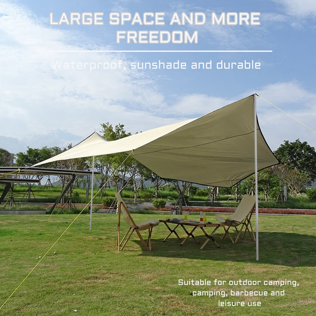 Octagon 5.1x5.1m Large Tarp Waterproof Shade Sail Sun Shelter