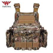 Outdoor Protective Adjustable 1000D Nylon Plate Carrier Tactical Vest Outdoor Protective Adjustable