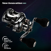 Bait casting Reel Remsysteem Reel 9.5Kg Max Drag 11 + 1 BB 5.4/7.2 Gear Ratio High-speed Fishing Reel