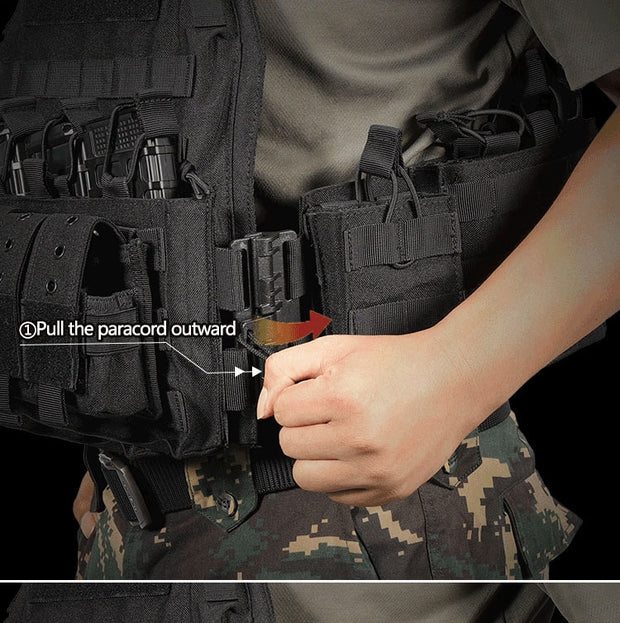 Outdoor Protective Adjustable 1000D Nylon Plate Carrier Tactical Vest Outdoor Protective Adjustable