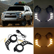 Toyota 4Runner 2014-2022 Front Fog Light Lamp LED DRL Daytime Running Lights