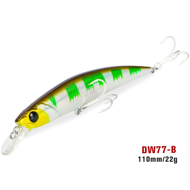 Long Casting Sinking Minnow Saltwater Fishing Lure 110mm 22g