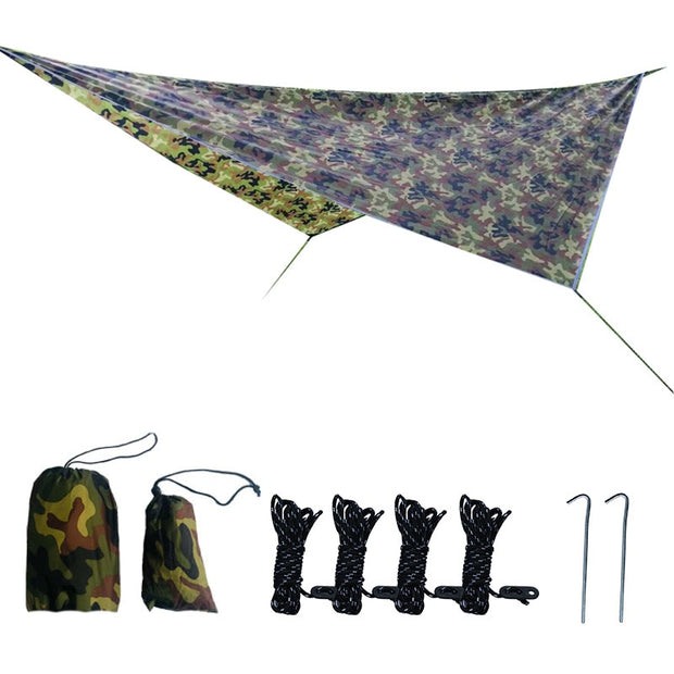 Waterproof Tarp Tent Shade Outdoor Camping Hammock Rain Fly Ultralight 360x290cm