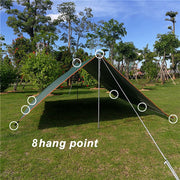 5x3m 4x3m Awning With Support Pole Rope Peg Waterproof Tarp Tent Shade