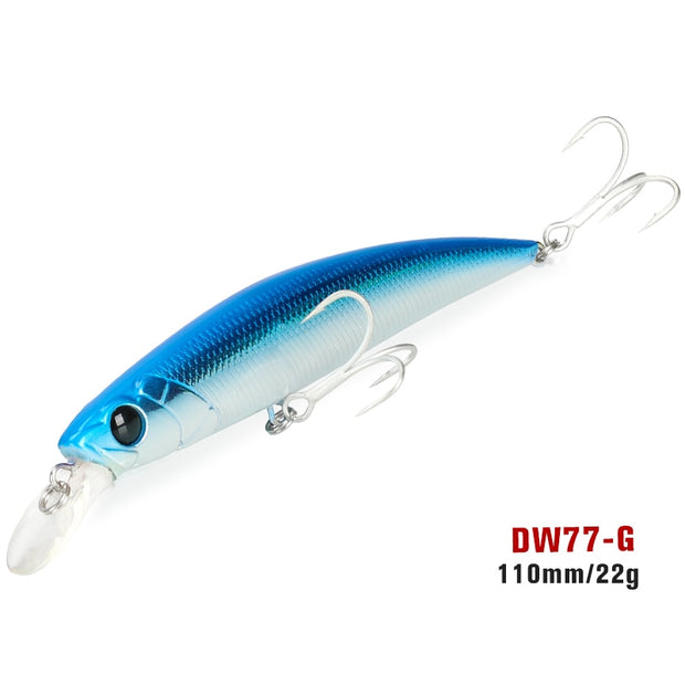 Long Casting Sinking Minnow Saltwater Fishing Lure 110mm 22g