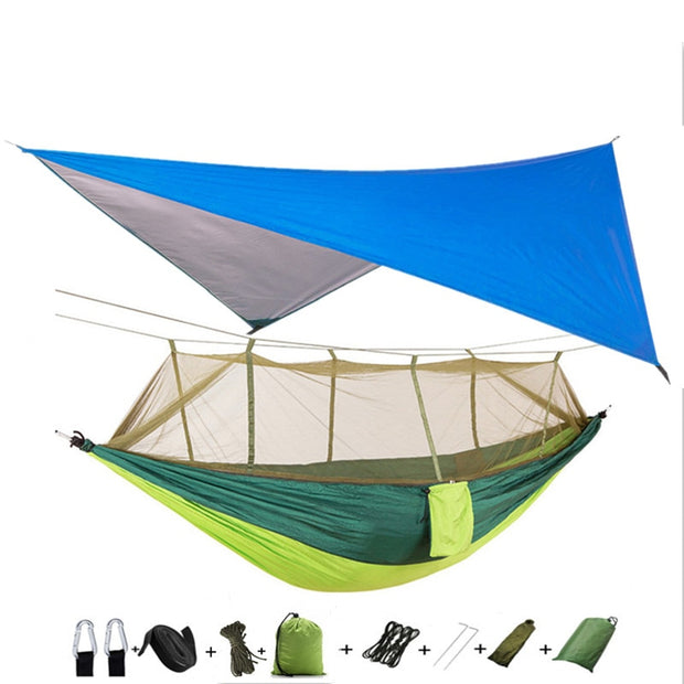 Lightweight Portable Camping Hammock Waterproof Mosquito Net Hammock Canopy 210T Nylon