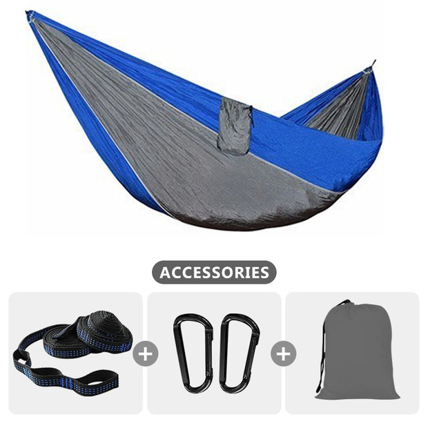 Camping Hammock For Single 220x100cm Outdoor Parachute Hammock Swing Travel