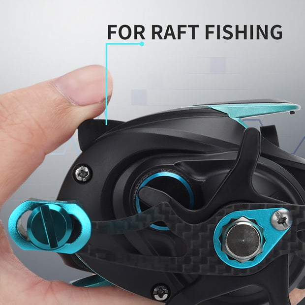 Professional Fishing Reel 8KG Max Drag 18+1 BB 7.2:1 High Speed Ultralight Trolling Reel Metal Spool