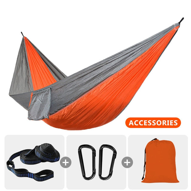 Camping Hammock For Single 220x100cm Outdoor Parachute Hammock Swing Travel