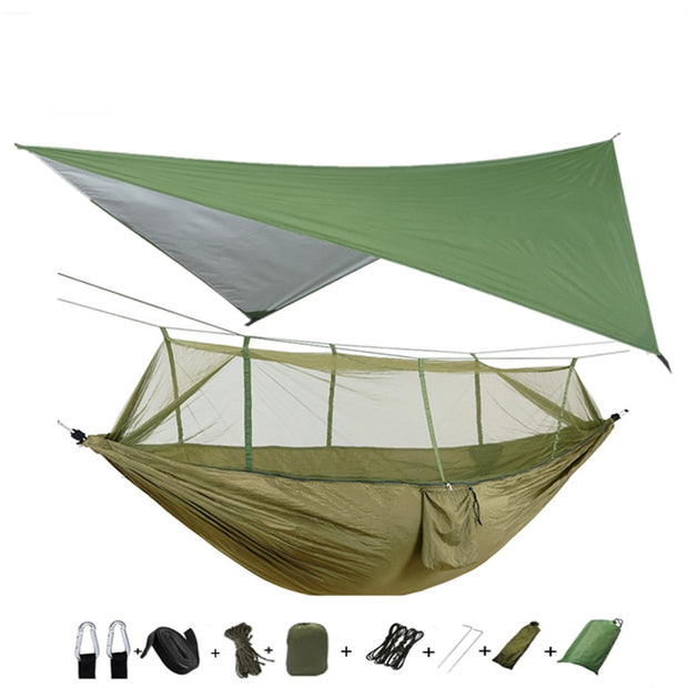 Lightweight Portable Camping Hammock Waterproof Mosquito Net Hammock Canopy 210T Nylon