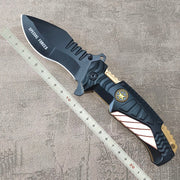 High Quality US Army Special Force Folding Tactical Knife 440C Steel Sharp Blade Fast Opening Survival Camping Tool