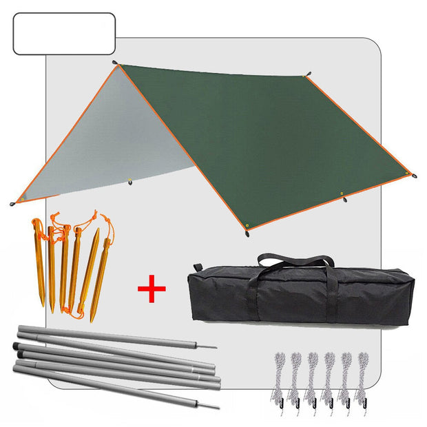 5x3m 4x3m Awning With Support Pole Rope Peg Waterproof Tarp Tent Shade