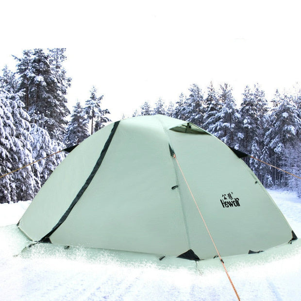 Outdoor mountaineering professional double tent set ultra light snow skirt tent