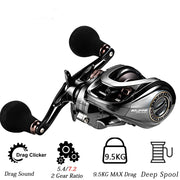 Bait casting Reel Remsysteem Reel 9.5Kg Max Drag 11 + 1 BB 5.4/7.2 Gear Ratio High-speed Fishing Reel