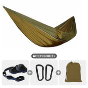 Camping Hammock For Single 220x100cm Outdoor Parachute Hammock Swing Travel