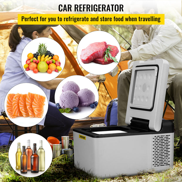 Portable Compressor Fridge Freezer Cooler 12V/24V DC 110-240V AC for RV Travelling Camping