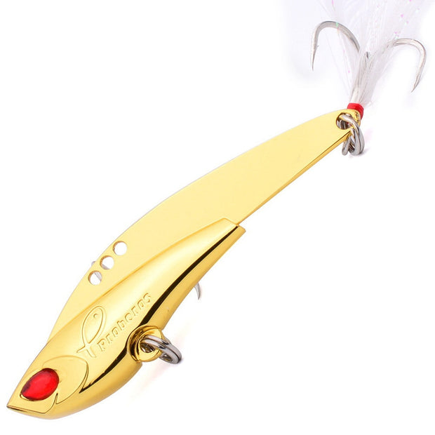 62mm Fishing Lures Hook Spoon Wobble Metal Hard Bait Vib Lures For Fishing