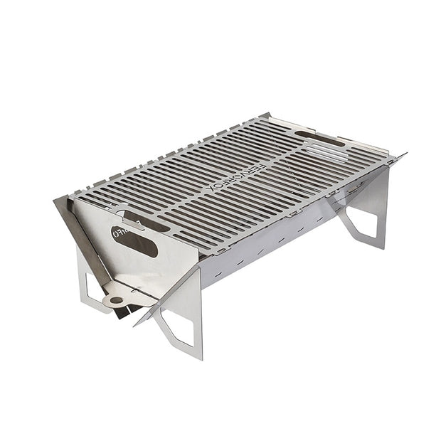 Folding Large Card Stove Portable Stainless Steel BBQ Grill Charcoal Oven