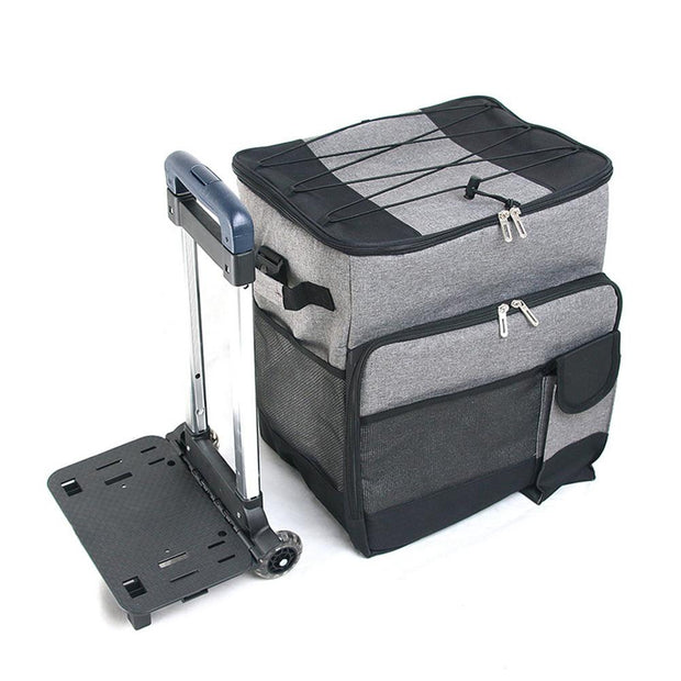 Outdoor Portable Travel Large-capacity Trolley Ice Bag With Wheels